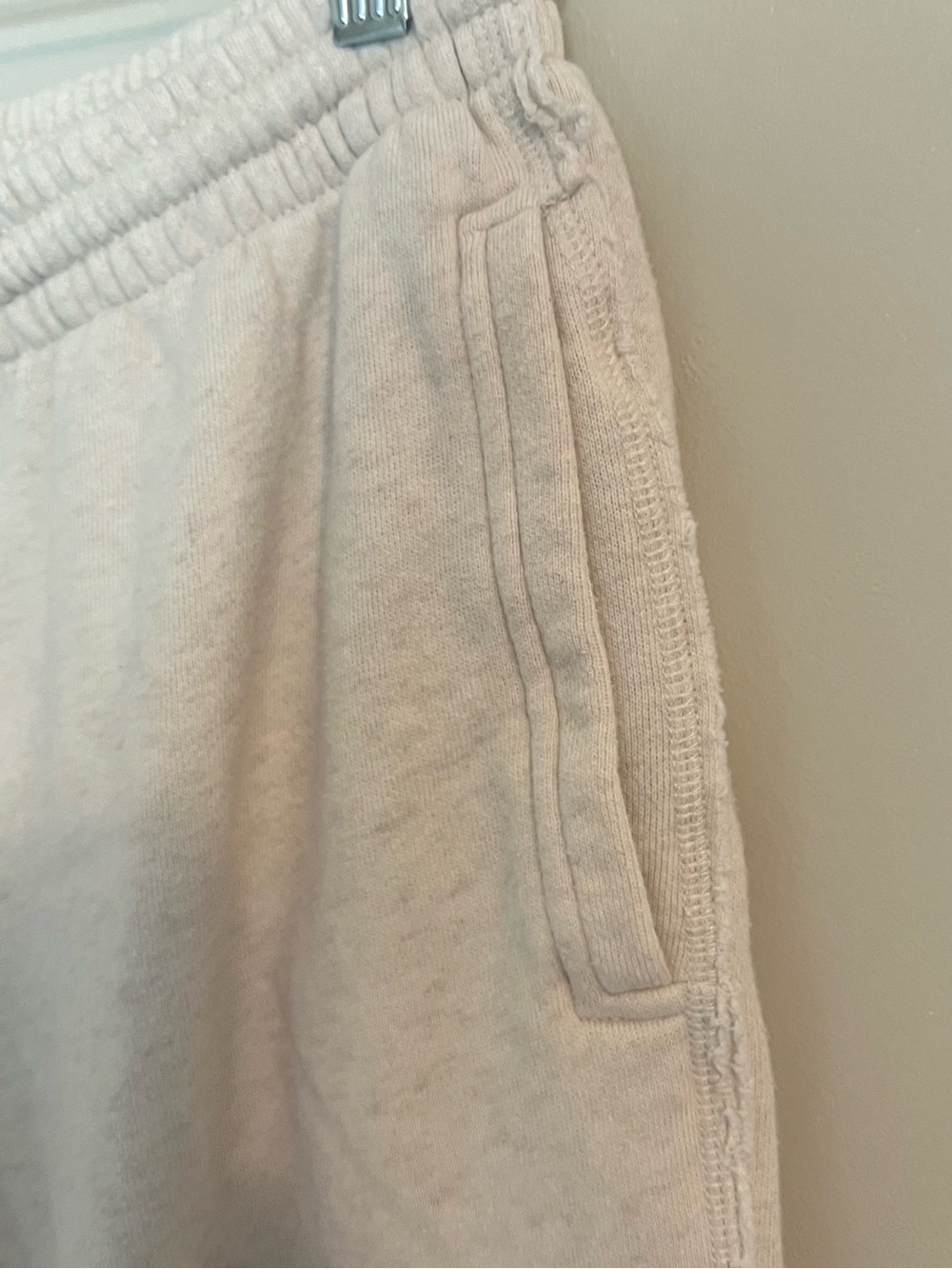 aerie Cream Sweatpants with Colorful 'LOVE' Letter Patches - Picture 3 of 12